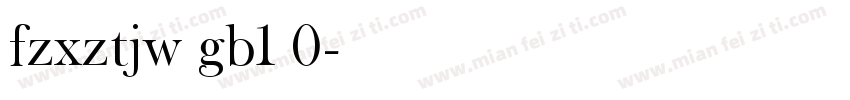 fzxztjw gb1 0字体转换